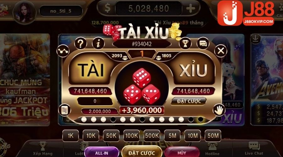 Thông tin về tài xỉu online trên J88